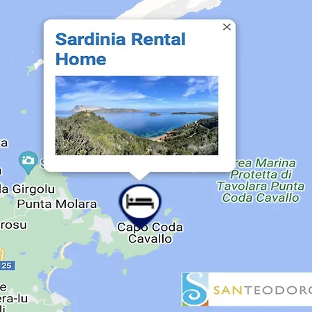 Punta Est Bilocale Giardino Vista Mare Capo Coda Cavallo